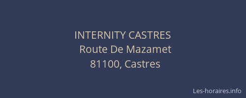 INTERNITY CASTRES