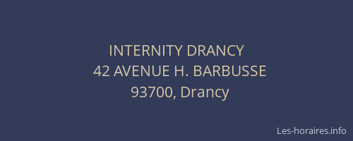 INTERNITY DRANCY