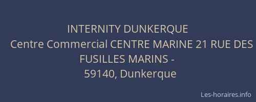INTERNITY DUNKERQUE