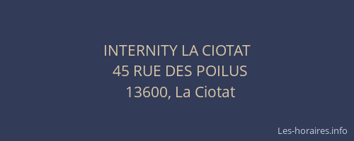 INTERNITY LA CIOTAT