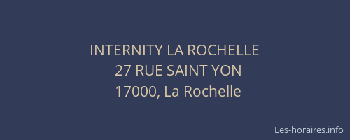 INTERNITY LA ROCHELLE