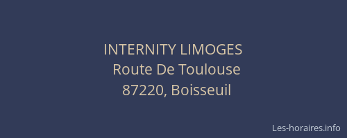 INTERNITY LIMOGES
