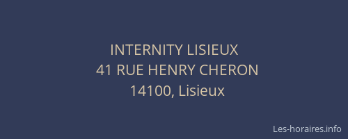 INTERNITY LISIEUX