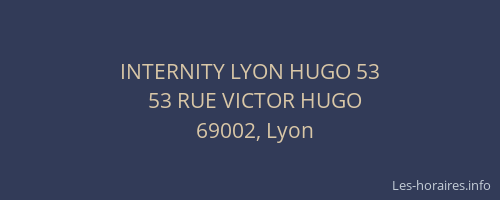 INTERNITY LYON HUGO 53