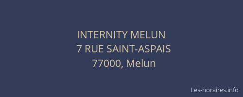 INTERNITY MELUN