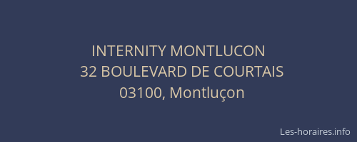 INTERNITY MONTLUCON