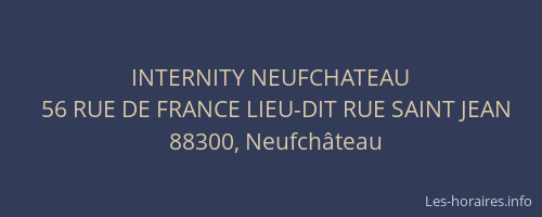 INTERNITY NEUFCHATEAU