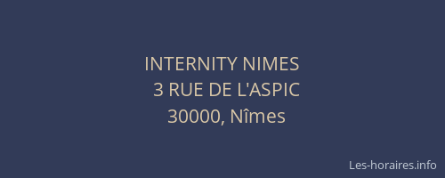 INTERNITY NIMES