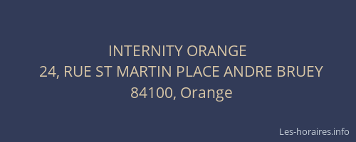 INTERNITY ORANGE