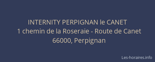 INTERNITY PERPIGNAN le CANET