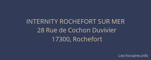 INTERNITY ROCHEFORT SUR MER