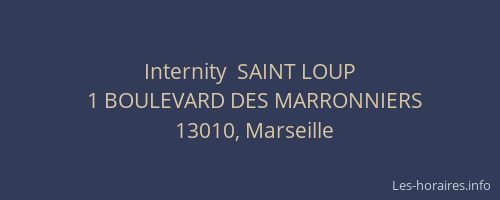 Internity  SAINT LOUP