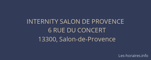 INTERNITY SALON DE PROVENCE