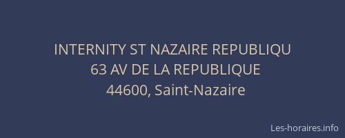 INTERNITY ST NAZAIRE REPUBLIQU