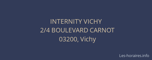 INTERNITY VICHY