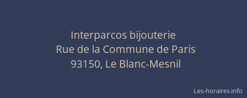 Interparcos bijouterie