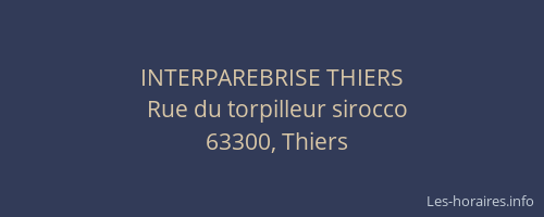 INTERPAREBRISE THIERS
