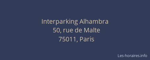 Interparking Alhambra