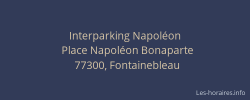 Interparking Napoléon