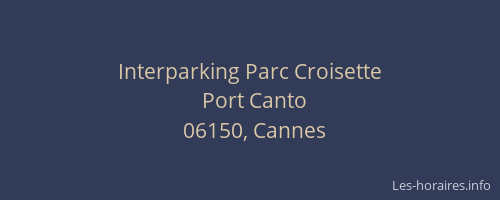 Interparking Parc Croisette