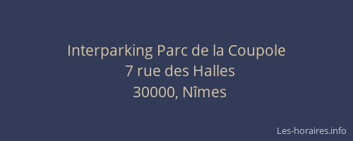 Interparking Parc de la Coupole