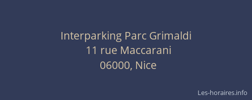 Interparking Parc Grimaldi