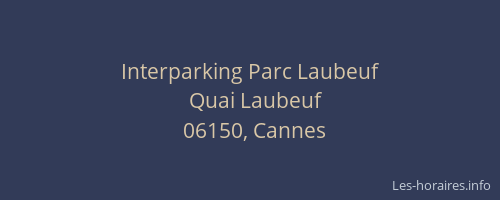 Interparking Parc Laubeuf