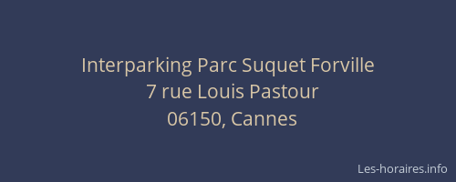 Interparking Parc Suquet Forville