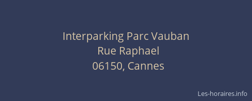 Interparking Parc Vauban