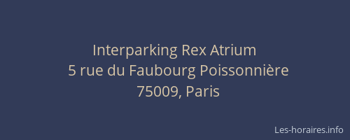 Interparking Rex Atrium