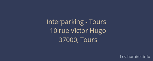 Interparking - Tours