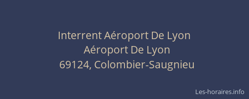 Interrent Aéroport De Lyon
