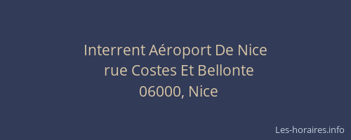 Interrent Aéroport De Nice