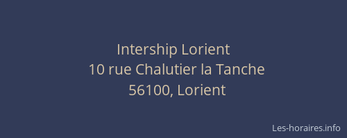 Intership Lorient