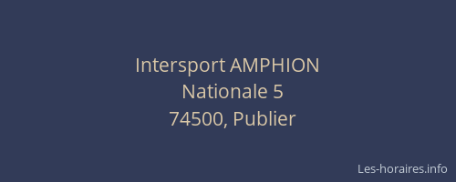 Intersport AMPHION