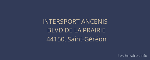 INTERSPORT ANCENIS