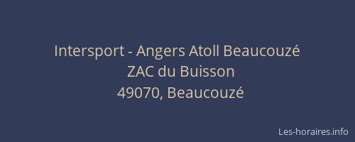 Intersport - Angers Atoll Beaucouzé