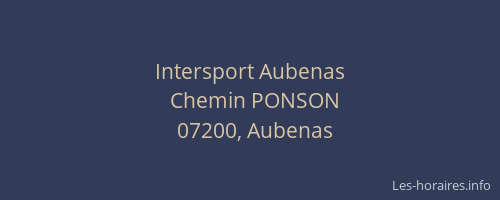 Intersport Aubenas