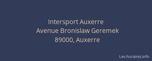 Intersport Auxerre