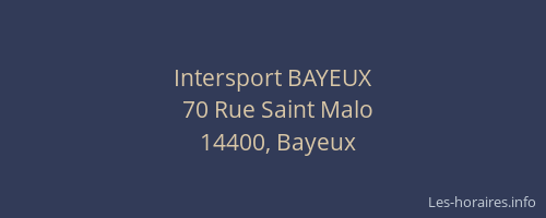 Intersport BAYEUX