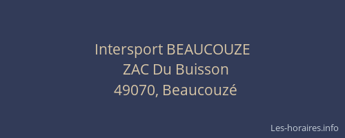Intersport BEAUCOUZE