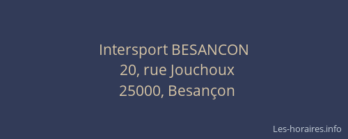 Intersport BESANCON