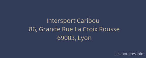 Intersport Caribou