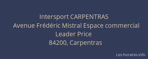 Intersport CARPENTRAS