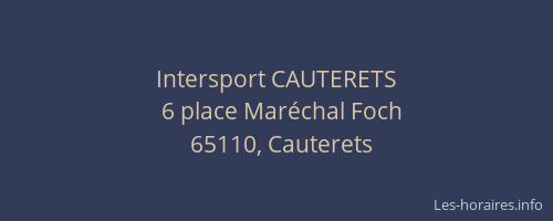 Intersport CAUTERETS