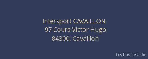Intersport CAVAILLON