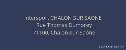 Intersport CHALON SUR SAONE