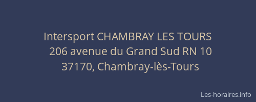 Intersport CHAMBRAY LES TOURS