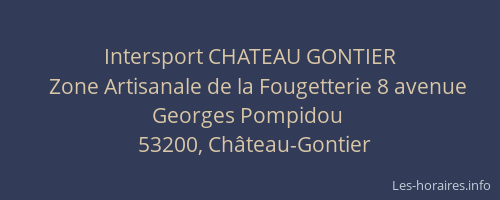 Intersport CHATEAU GONTIER