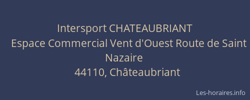 Intersport CHATEAUBRIANT